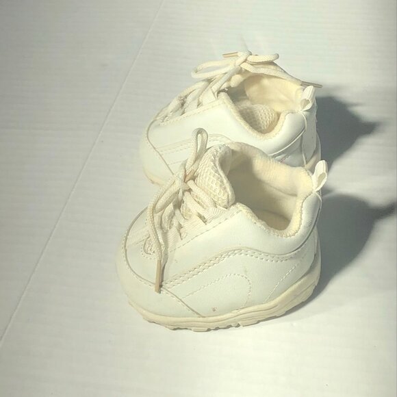 Vintage Build-A-Bear Collectible Sneakers Faux Leather Lace-Up Rubber White OS - Picture 5 of 9